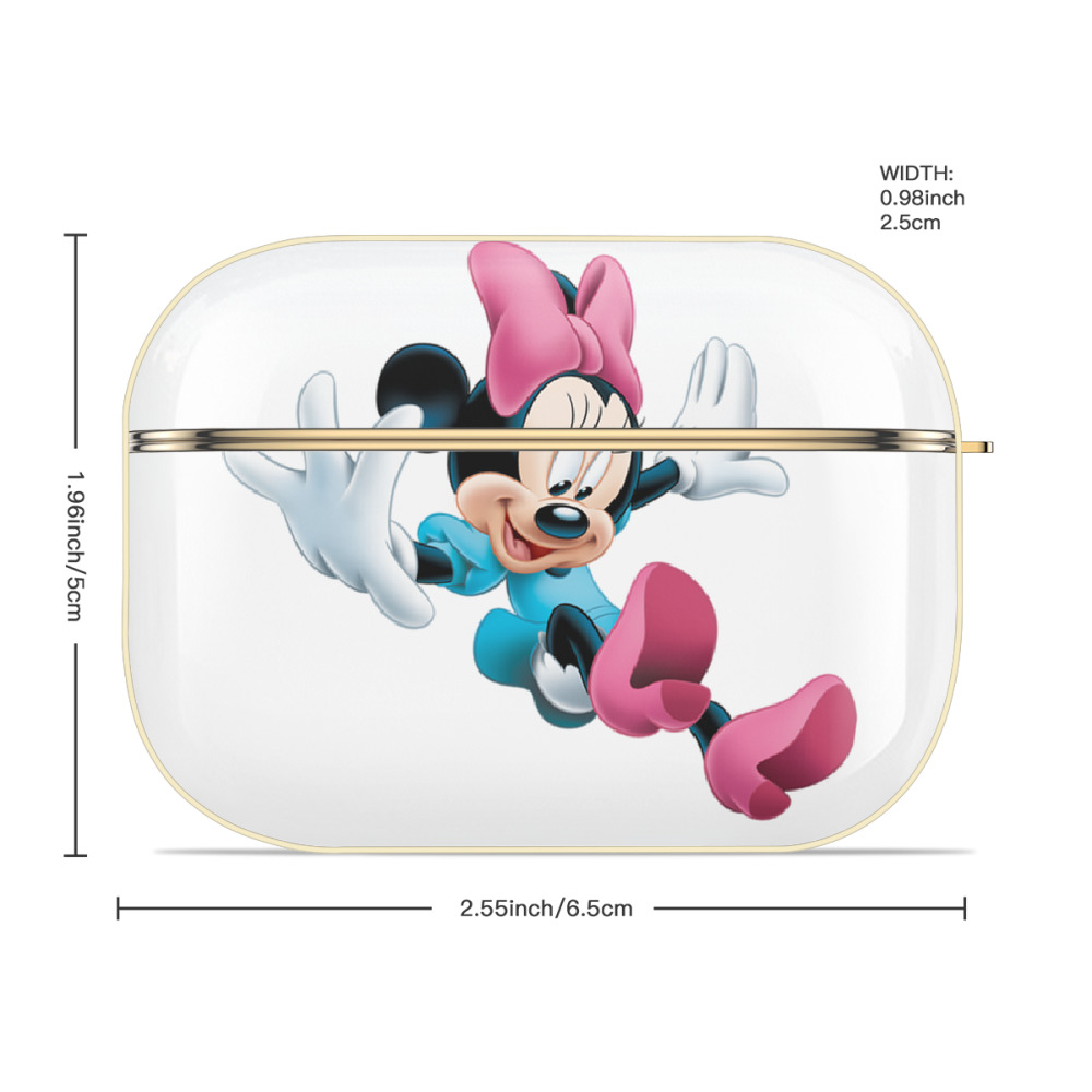 ミッキーマウス Mickey Mouse 【AirPods Pro用】ハードシェル保護ケース｜耐衝撃・防指紋・カラビナ付き商品仕様