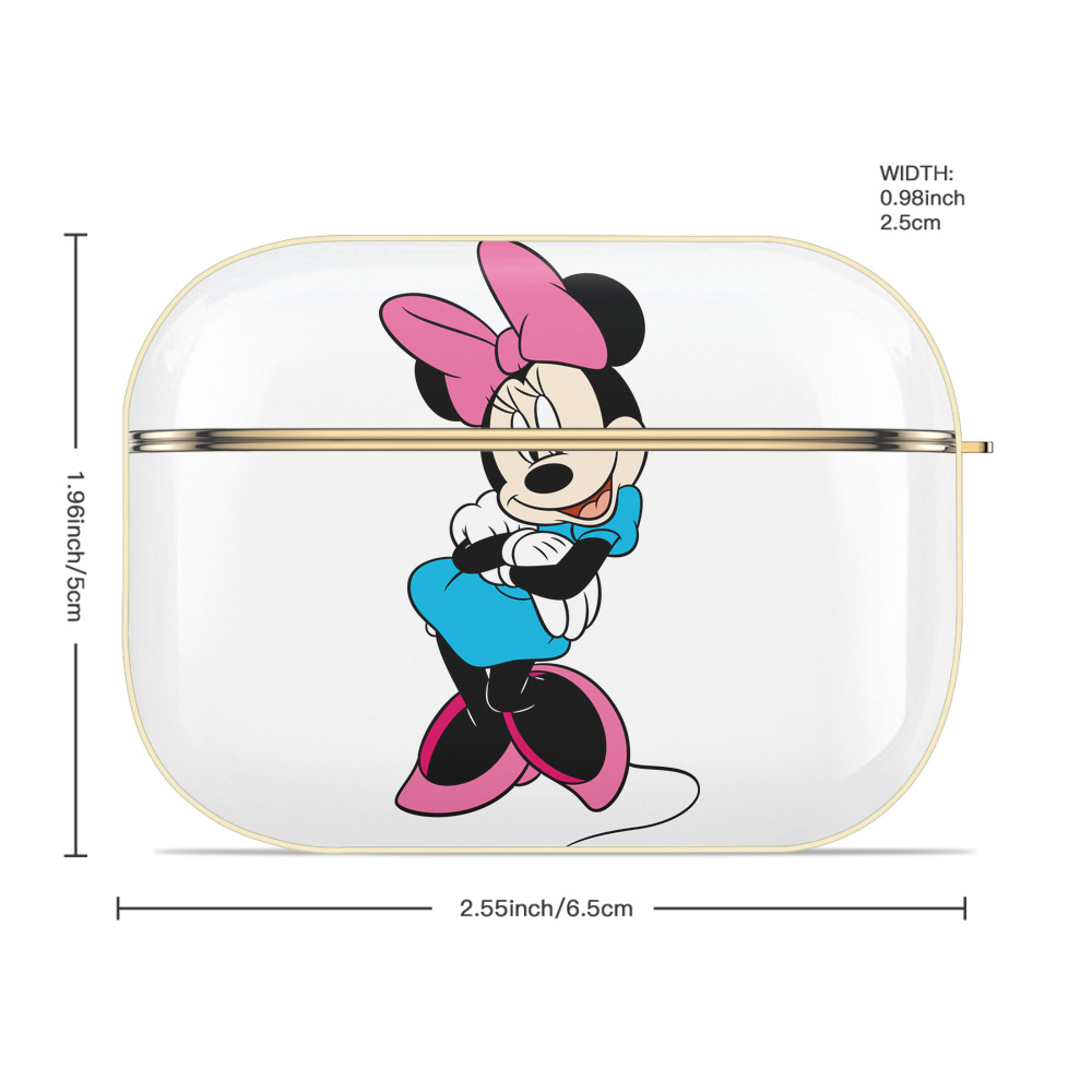 ミッキーマウス Mickey Mouse 【AirPods Pro用】ハードシェル保護ケース｜耐衝撃・防指紋・カラビナ付き商品仕様