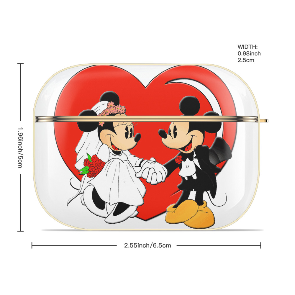 ミッキーマウス Mickey Mouse 【AirPods Pro用】ハードシェル保護ケース｜耐衝撃・防指紋・カラビナ付き商品仕様