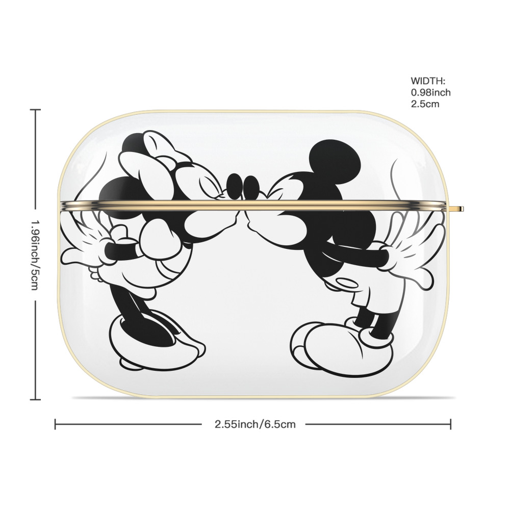 ミッキーマウス Mickey Mouse 【AirPods Pro用】ハードシェル保護ケース｜耐衝撃・防指紋・カラビナ付き商品仕様