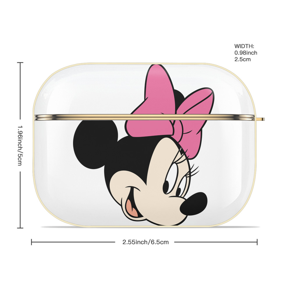 ミッキーマウス Mickey Mouse 【AirPods Pro用】ハードシェル保護ケース｜耐衝撃・防指紋・カラビナ付き商品仕様