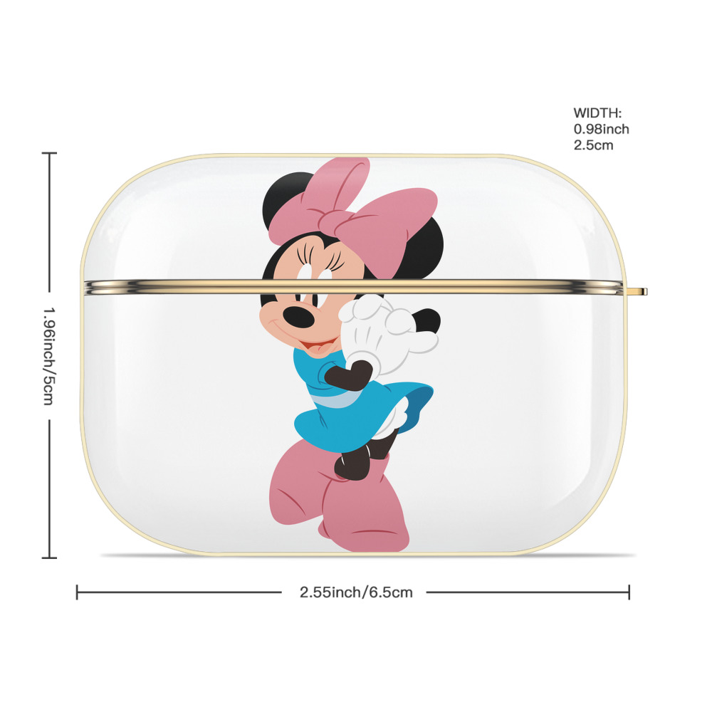 ミッキーマウス Mickey Mouse 【AirPods Pro用】ハードシェル保護ケース｜耐衝撃・防指紋・カラビナ付き商品仕様