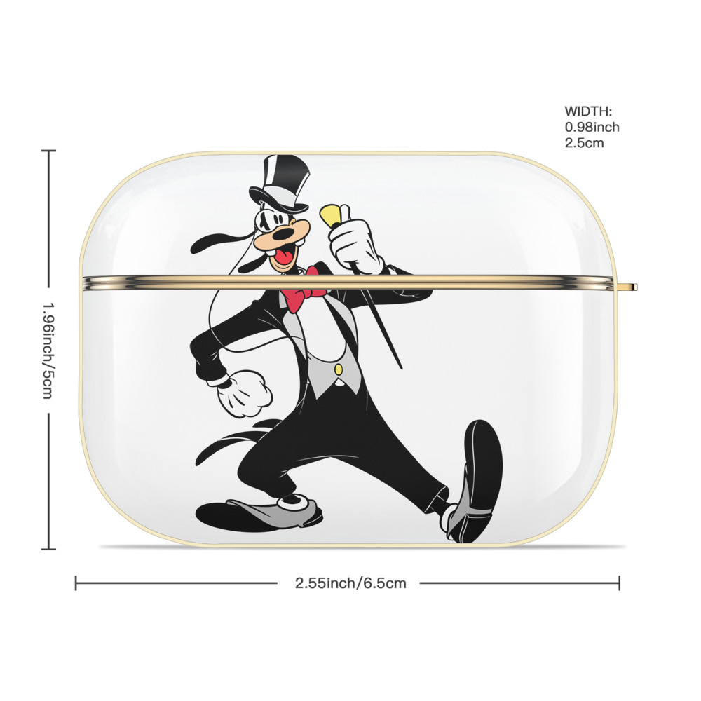 ミッキーマウス Mickey Mouse 【AirPods Pro用】ハードシェル保護ケース｜耐衝撃・防指紋・カラビナ付き商品仕様