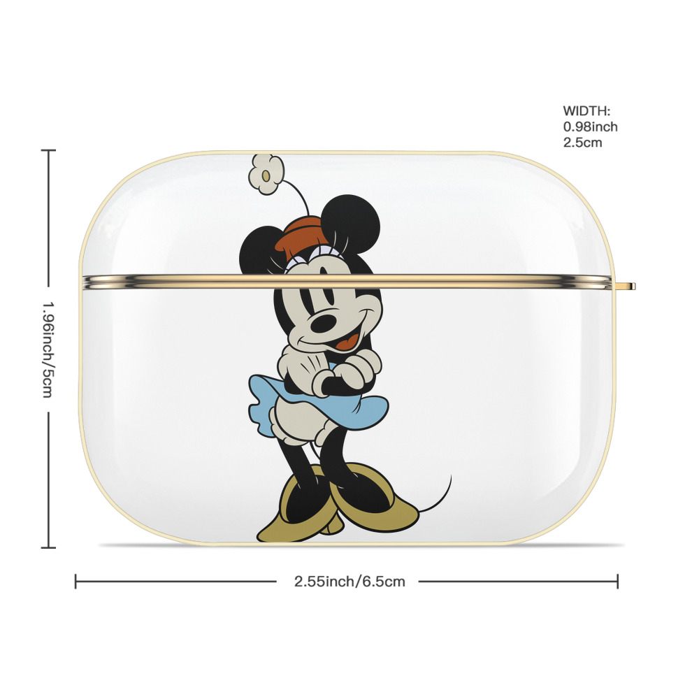 ミッキーマウス Mickey Mouse 【AirPods Pro用】ハードシェル保護ケース｜耐衝撃・防指紋・カラビナ付き商品仕様