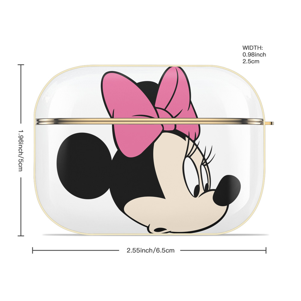 ミッキーマウス Mickey Mouse 【AirPods Pro用】ハードシェル保護ケース｜耐衝撃・防指紋・カラビナ付き商品仕様