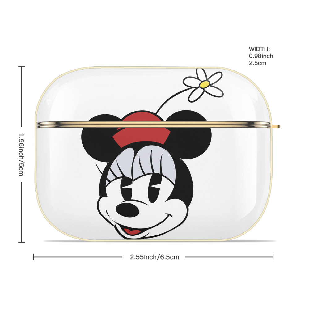 ミッキーマウス Mickey Mouse 【AirPods Pro用】ハードシェル保護ケース｜耐衝撃・防指紋・カラビナ付き商品仕様