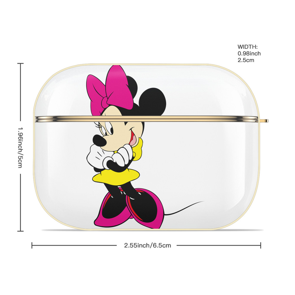 ミッキーマウス Mickey Mouse 【AirPods Pro用】ハードシェル保護ケース｜耐衝撃・防指紋・カラビナ付き商品仕様