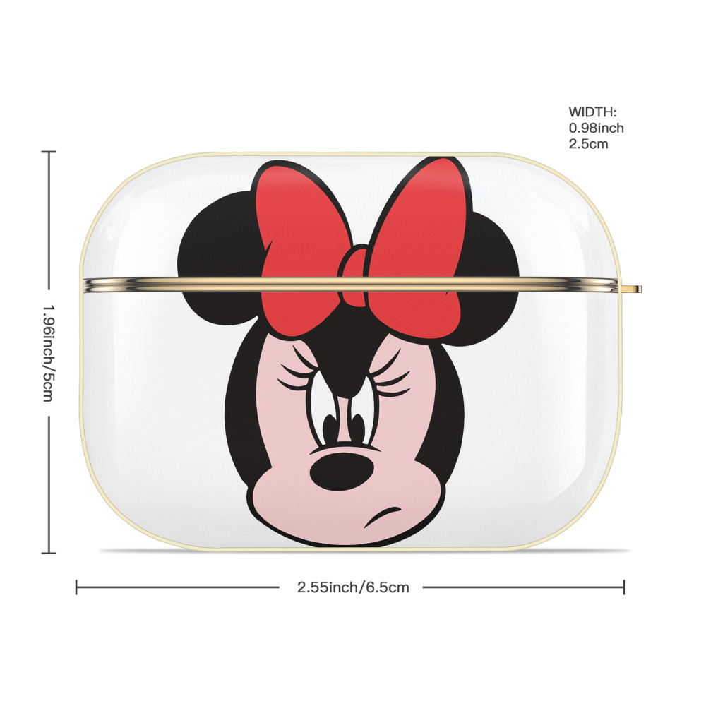ミッキーマウス Mickey Mouse 【AirPods Pro用】ハードシェル保護ケース｜耐衝撃・防指紋・カラビナ付き商品仕様