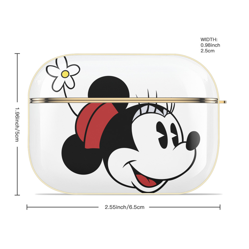 ミッキーマウス Mickey Mouse 【AirPods Pro用】ハードシェル保護ケース｜耐衝撃・防指紋・カラビナ付き商品仕様