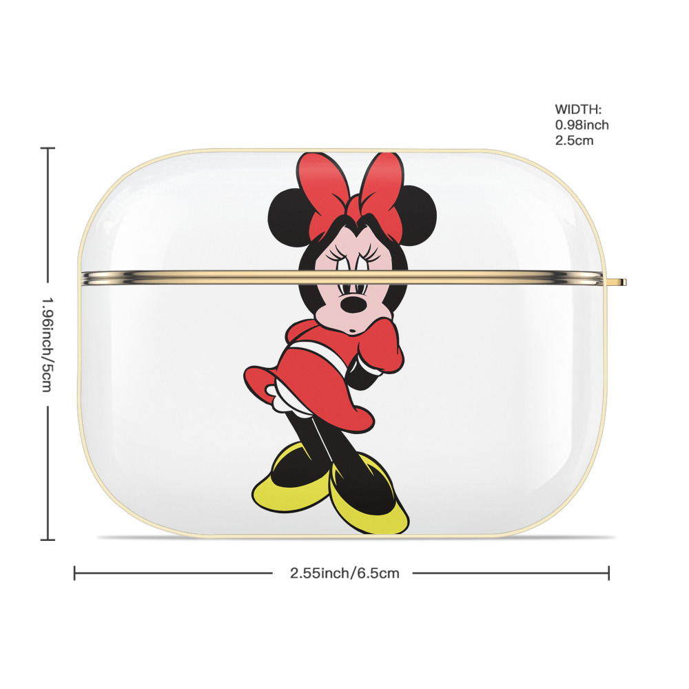 ミッキーマウス Mickey Mouse 【AirPods Pro用】ハードシェル保護ケース｜耐衝撃・防指紋・カラビナ付き商品仕様