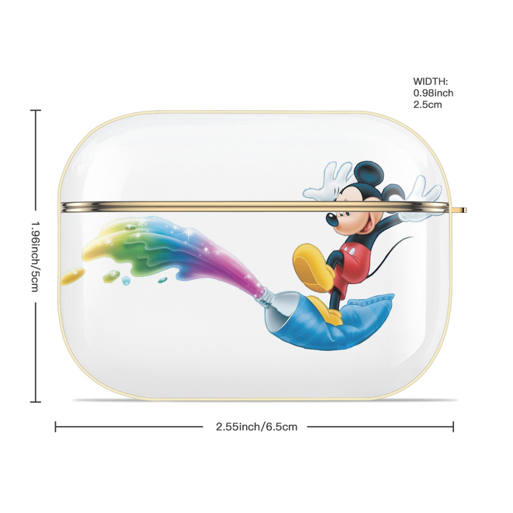 ミッキーマウス Mickey Mouse 【AirPods Pro用】ハードシェル保護ケース｜耐衝撃・防指紋・カラビナ付き商品仕様