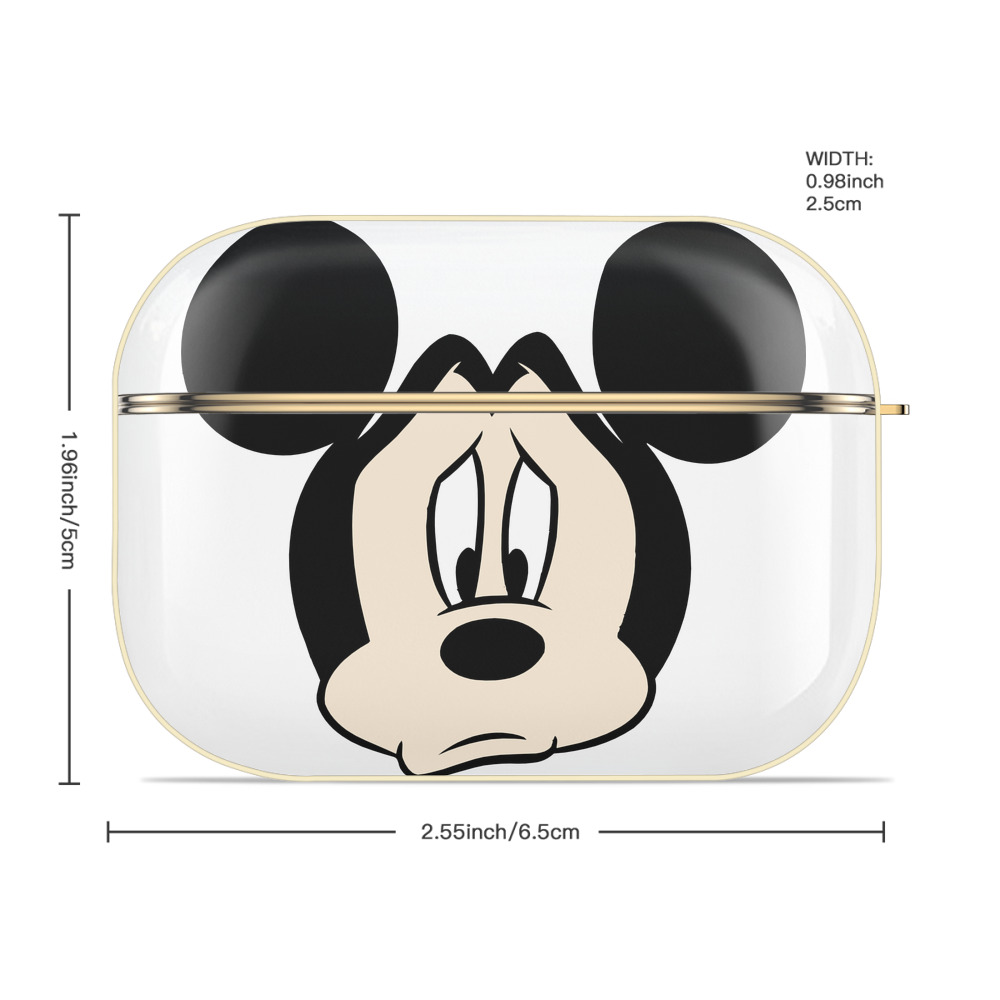ミッキーマウス Mickey Mouse 【AirPods Pro用】ハードシェル保護ケース｜耐衝撃・防指紋・カラビナ付き商品仕様