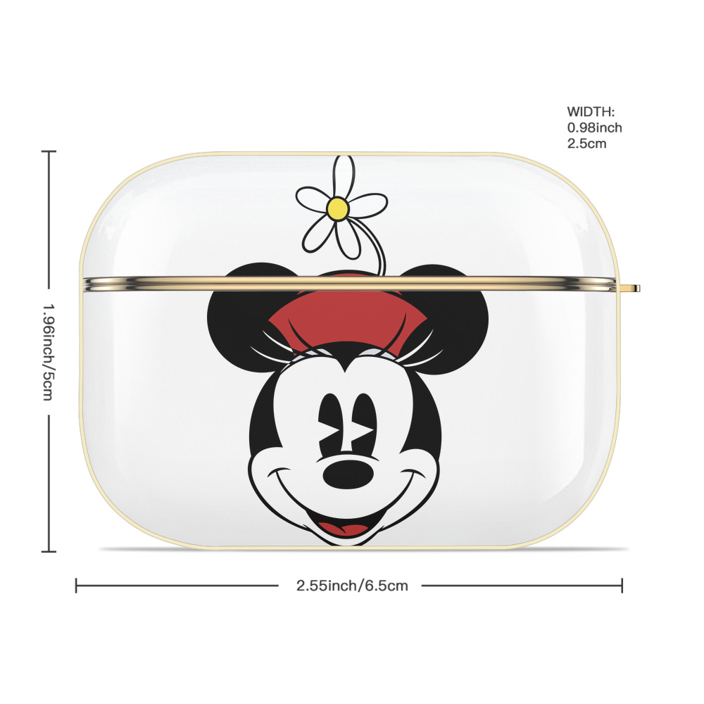 ミッキーマウス Mickey Mouse 【AirPods Pro用】ハードシェル保護ケース｜耐衝撃・防指紋・カラビナ付き商品仕様