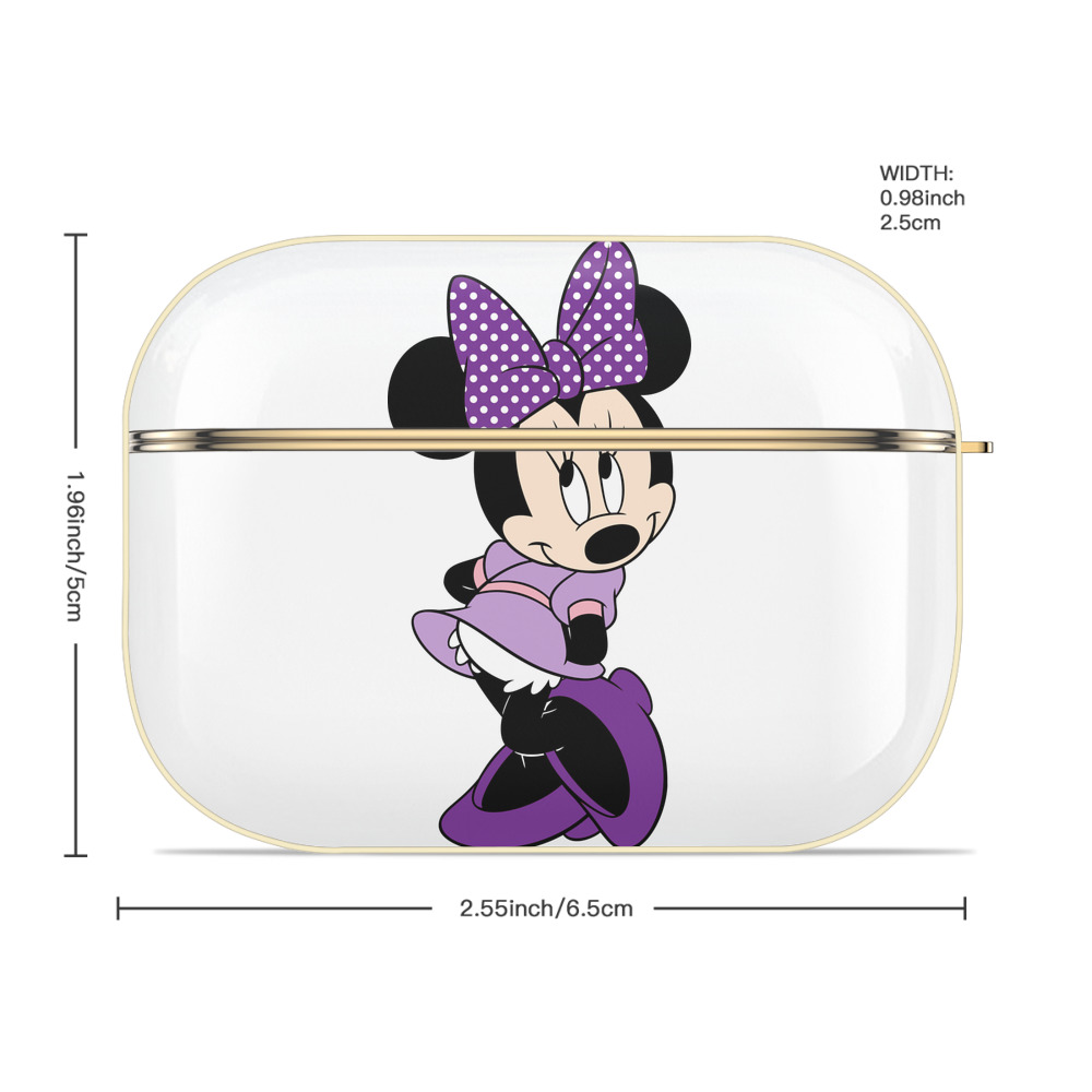 ミッキーマウス Mickey Mouse 【AirPods Pro用】ハードシェル保護ケース｜耐衝撃・防指紋・カラビナ付き商品仕様