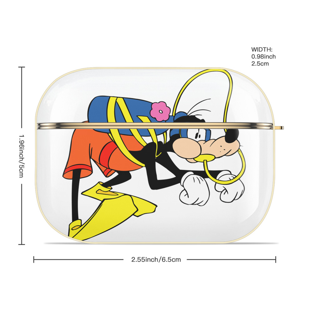 ミッキーマウス Mickey Mouse 【AirPods Pro用】ハードシェル保護ケース｜耐衝撃・防指紋・カラビナ付き商品仕様