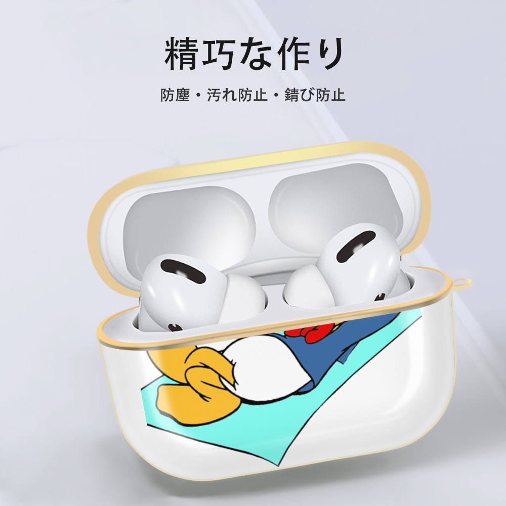 ミッキーマウス Mickey Mouse 【AirPods Pro用】ハードシェル保護ケース｜耐衝撃・防指紋・カラビナ付き商品仕様