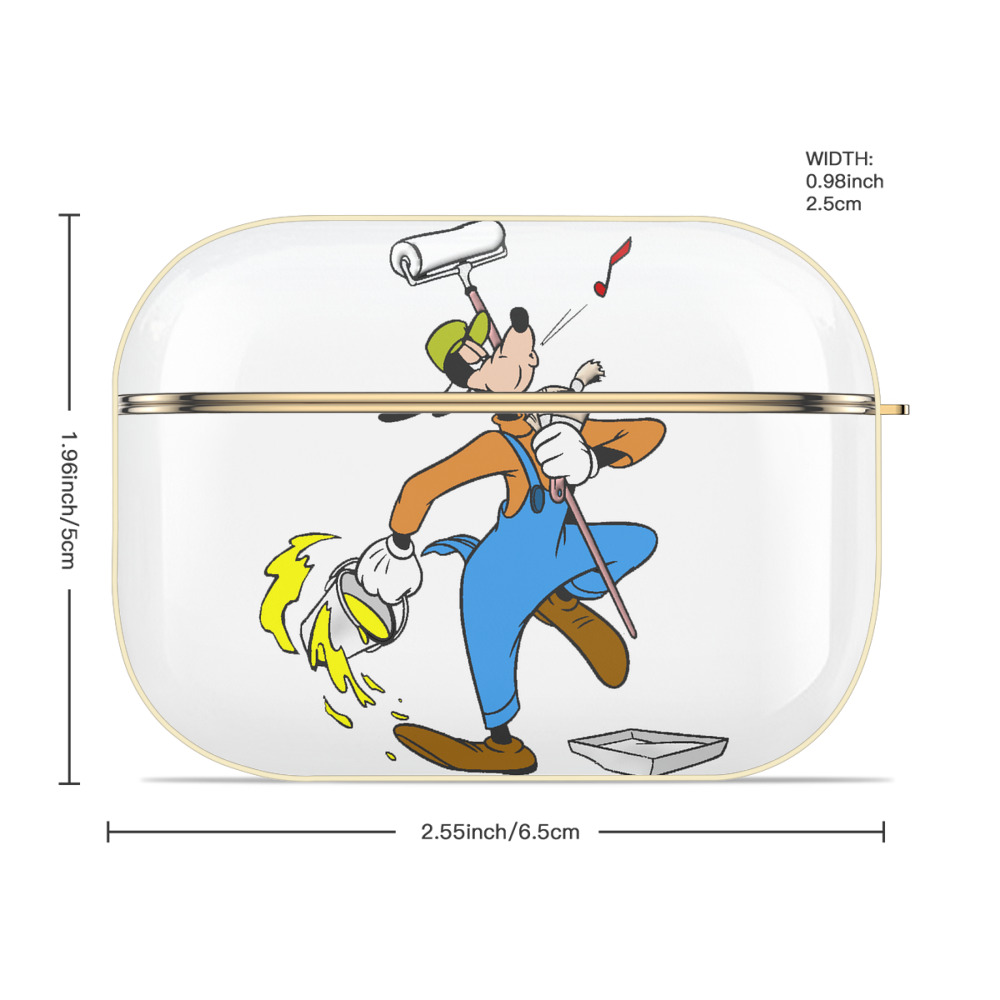 ミッキーマウス Mickey Mouse 【AirPods Pro用】ハードシェル保護ケース｜耐衝撃・防指紋・カラビナ付き商品仕様