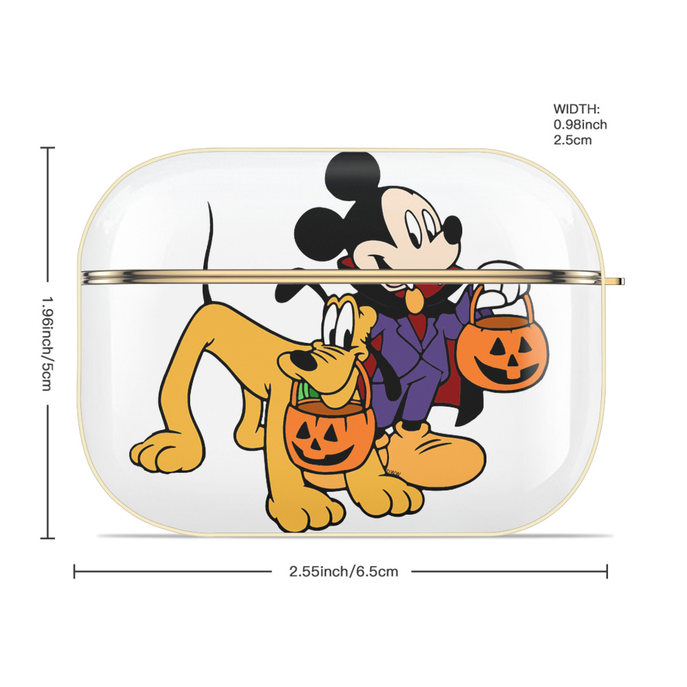 ミッキーマウス Mickey Mouse 【AirPods Pro用】ハードシェル保護ケース｜耐衝撃・防指紋・カラビナ付き商品仕様