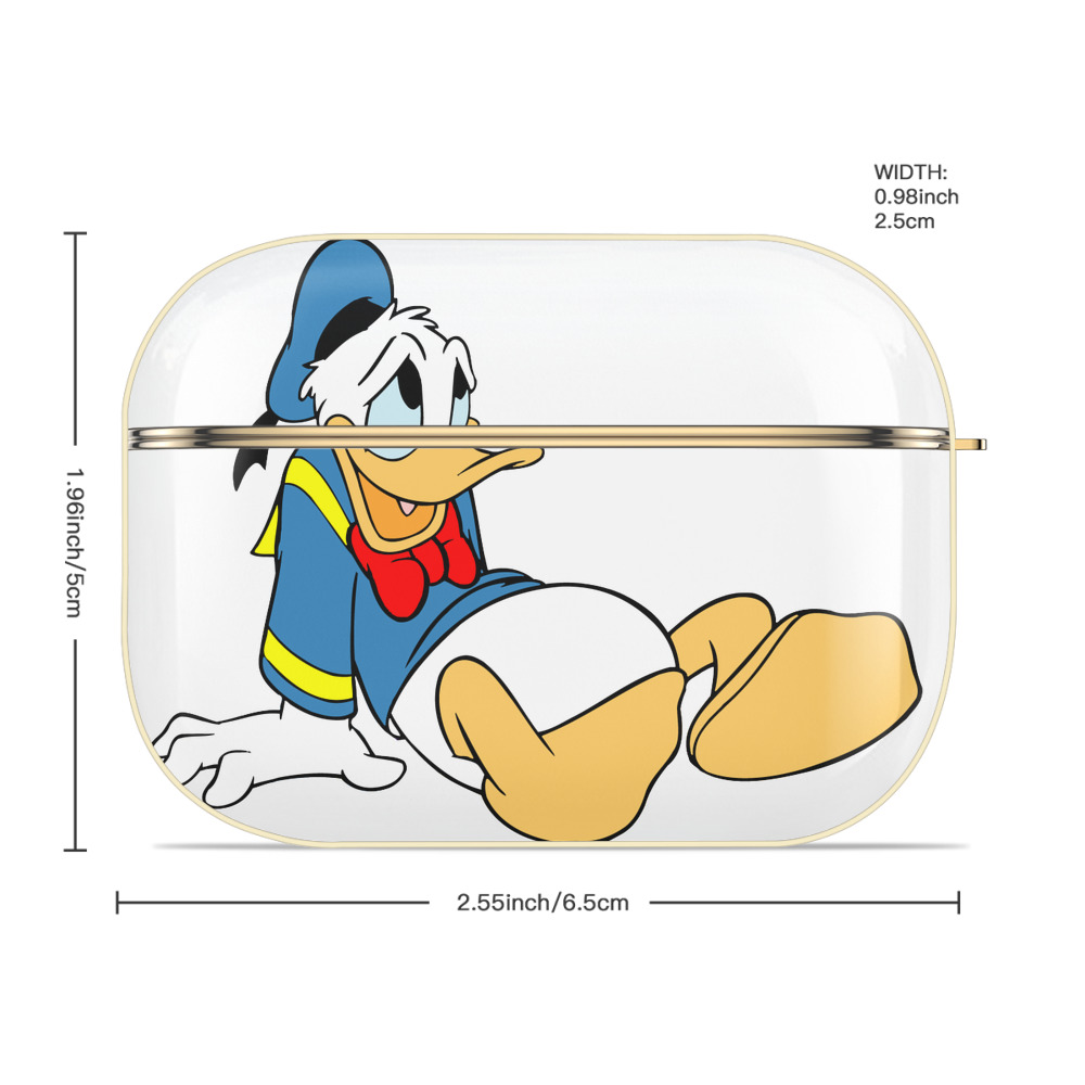 ミッキーマウス Mickey Mouse 【AirPods Pro用】ハードシェル保護ケース｜耐衝撃・防指紋・カラビナ付き商品仕様