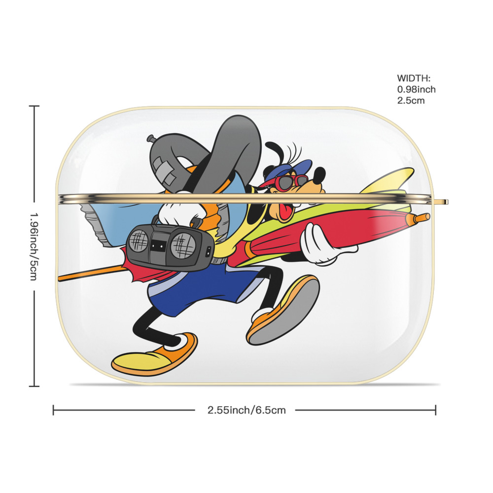 ミッキーマウス Mickey Mouse 【AirPods Pro用】ハードシェル保護ケース｜耐衝撃・防指紋・カラビナ付き商品仕様
