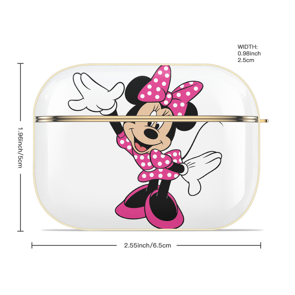 ミッキーマウス Mickey Mouse 【AirPods Pro用】ハードシェル保護ケース｜耐衝撃・防指紋・カラビナ付き商品仕様