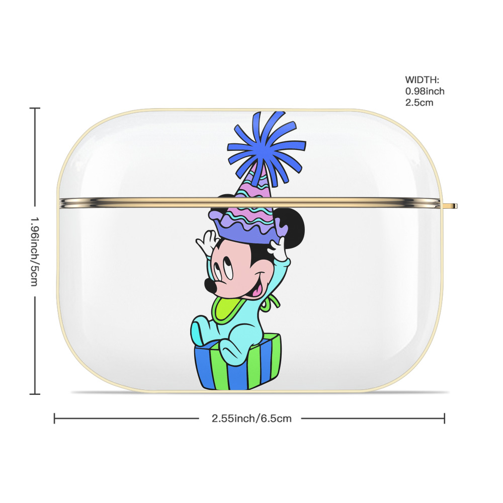 ミッキーマウス Mickey Mouse 【AirPods Pro用】ハードシェル保護ケース｜耐衝撃・防指紋・カラビナ付き商品仕様