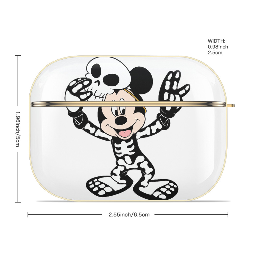 ミッキーマウス Mickey Mouse 【AirPods Pro用】ハードシェル保護ケース｜耐衝撃・防指紋・カラビナ付き商品仕様