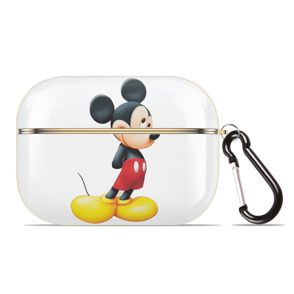 （画像用） ミッキーマウス Mickey Mouse 【AirPods Pro用】ハードシェル保護ケース｜耐衝撃・防指紋・カラビナ付き商品仕様