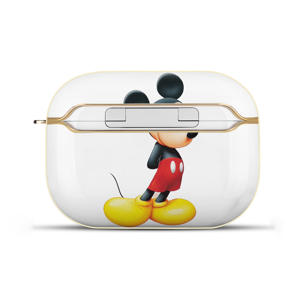 （画像用） ミッキーマウス Mickey Mouse 【AirPods Pro用】ハードシェル保護ケース｜耐衝撃・防指紋・カラビナ付き商品仕様