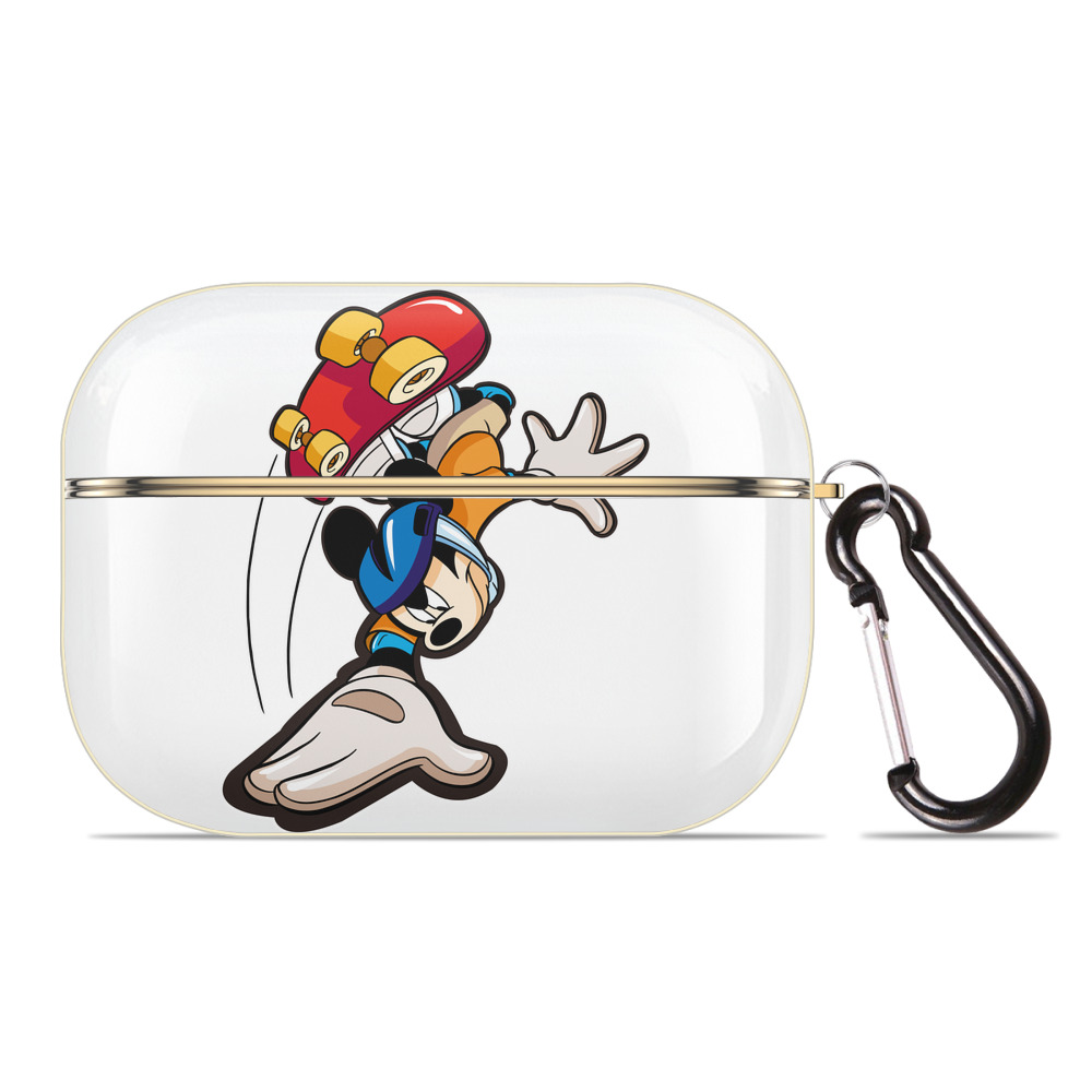 （画像用） ミッキーマウス Mickey Mouse 【AirPods Pro用】ハードシェル保護ケース｜耐衝撃・防指紋・カラビナ付き商品仕様