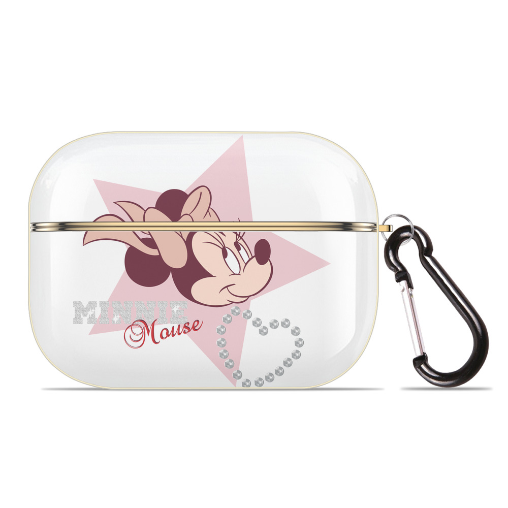 （画像用） ミッキーマウス Mickey Mouse 【AirPods Pro用】ハードシェル保護ケース｜耐衝撃・防指紋・カラビナ付き商品仕様