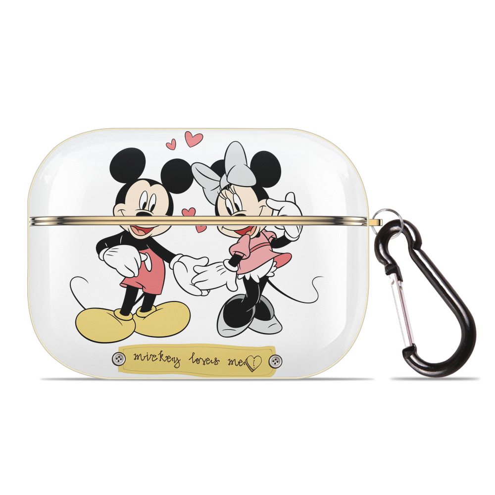 （画像用） ミッキーマウス Mickey Mouse 【AirPods Pro用】ハードシェル保護ケース｜耐衝撃・防指紋・カラビナ付き商品仕様