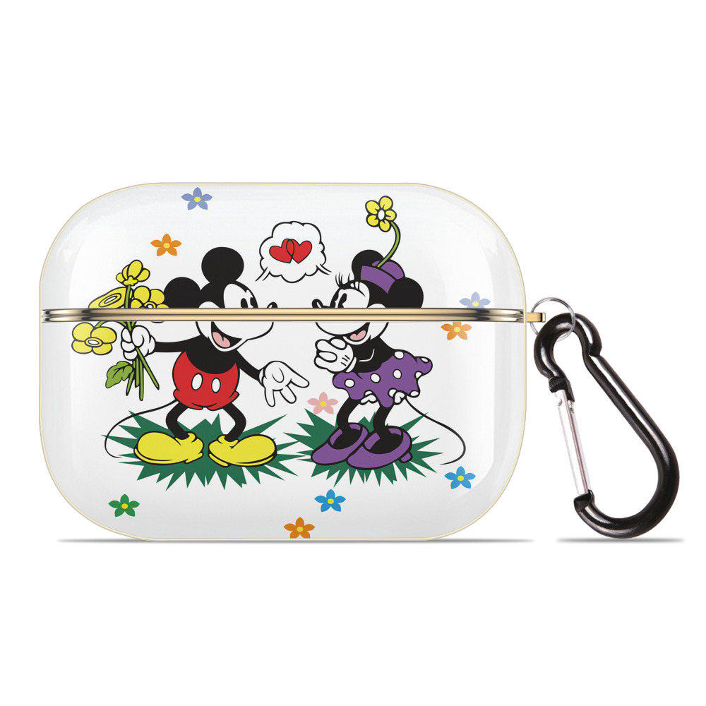 （画像用） ミッキーマウス Mickey Mouse 【AirPods Pro用】ハードシェル保護ケース｜耐衝撃・防指紋・カラビナ付き商品仕様