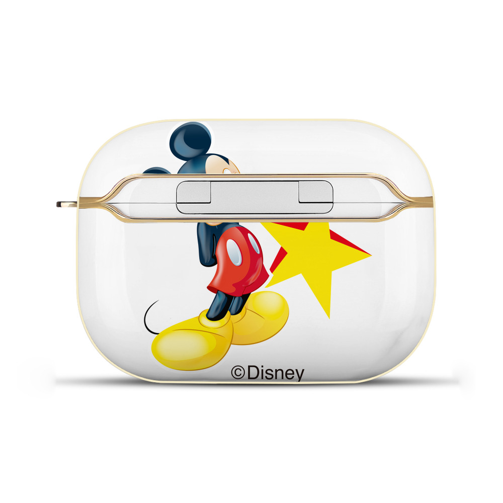 （画像用） ミッキーマウス Mickey Mouse 【AirPods Pro用】ハードシェル保護ケース｜耐衝撃・防指紋・カラビナ付き商品仕様