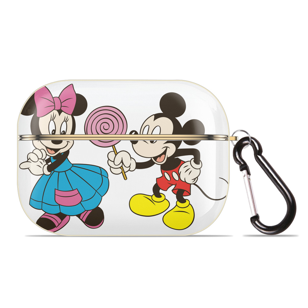 （画像用） ミッキーマウス Mickey Mouse 【AirPods Pro用】ハードシェル保護ケース｜耐衝撃・防指紋・カラビナ付き商品仕様