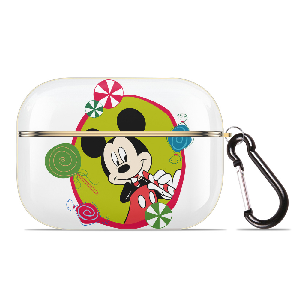（画像用） ミッキーマウス Mickey Mouse 【AirPods Pro用】ハードシェル保護ケース｜耐衝撃・防指紋・カラビナ付き商品仕様