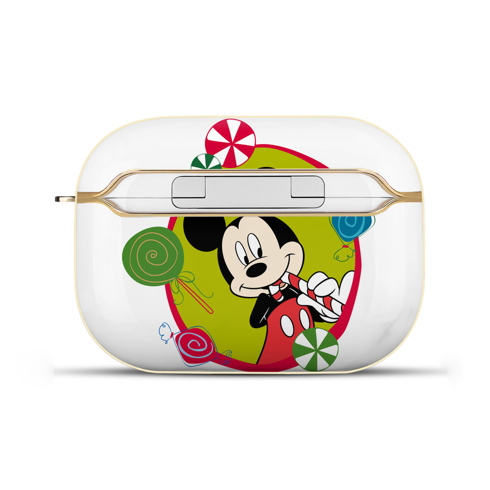 （画像用） ミッキーマウス Mickey Mouse 【AirPods Pro用】ハードシェル保護ケース｜耐衝撃・防指紋・カラビナ付き商品仕様