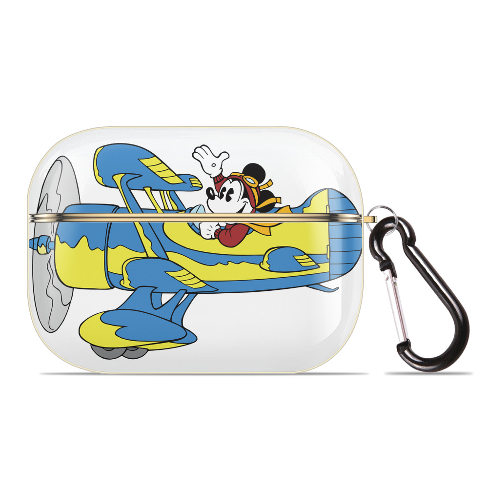 （画像用） ミッキーマウス Mickey Mouse 【AirPods Pro用】ハードシェル保護ケース｜耐衝撃・防指紋・カラビナ付き商品仕様