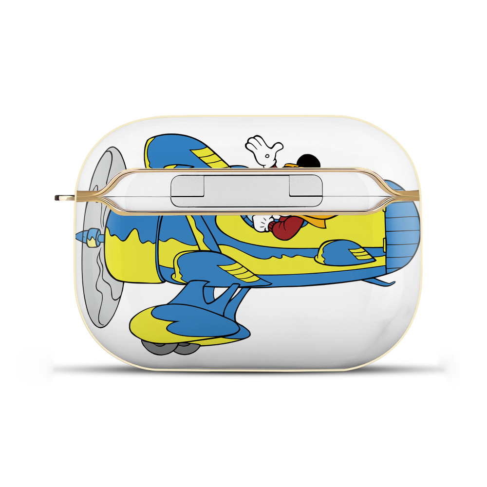 （画像用） ミッキーマウス Mickey Mouse 【AirPods Pro用】ハードシェル保護ケース｜耐衝撃・防指紋・カラビナ付き商品仕様