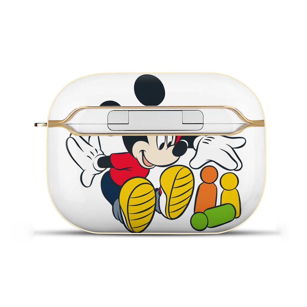 （画像用） ミッキーマウス Mickey Mouse 【AirPods Pro用】ハードシェル保護ケース｜耐衝撃・防指紋・カラビナ付き商品仕様