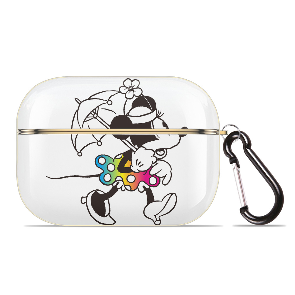 （画像用） ミッキーマウス Mickey Mouse 【AirPods Pro用】ハードシェル保護ケース｜耐衝撃・防指紋・カラビナ付き商品仕様