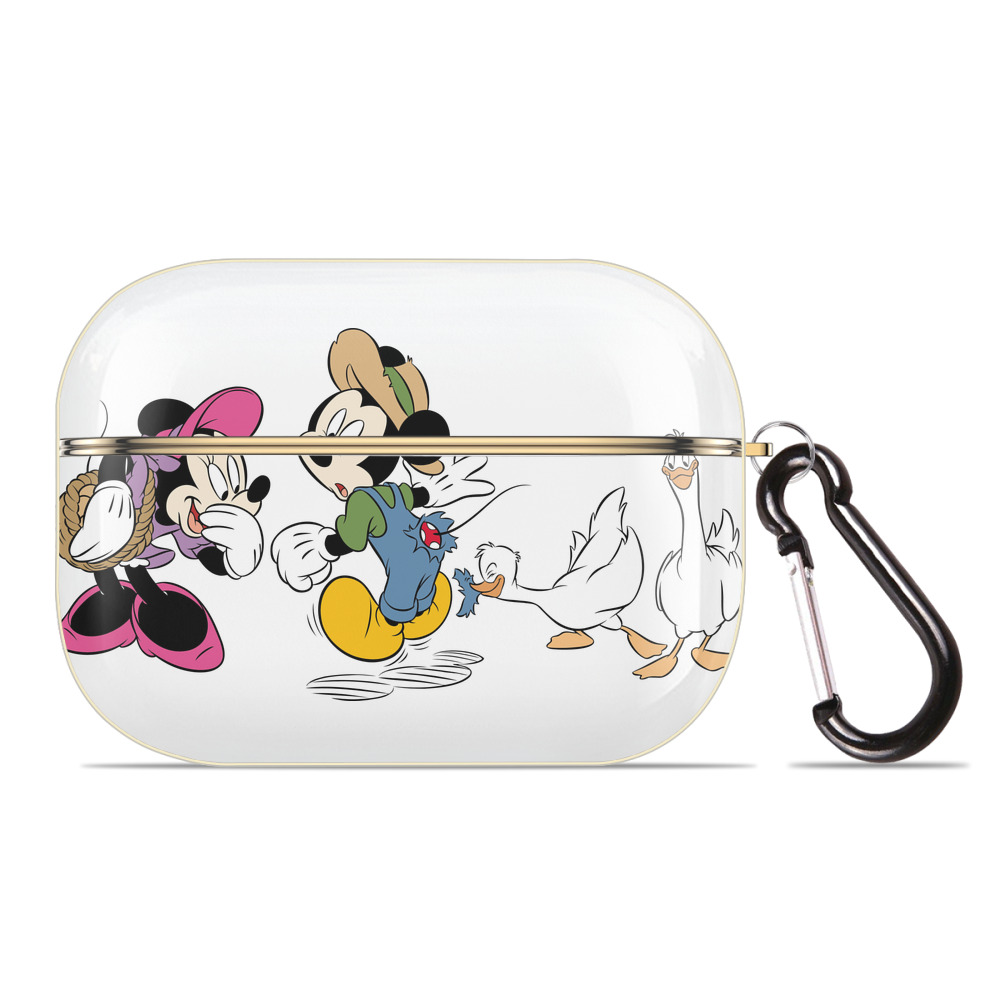 （画像用） ミッキーマウス Mickey Mouse 【AirPods Pro用】ハードシェル保護ケース｜耐衝撃・防指紋・カラビナ付き商品仕様
