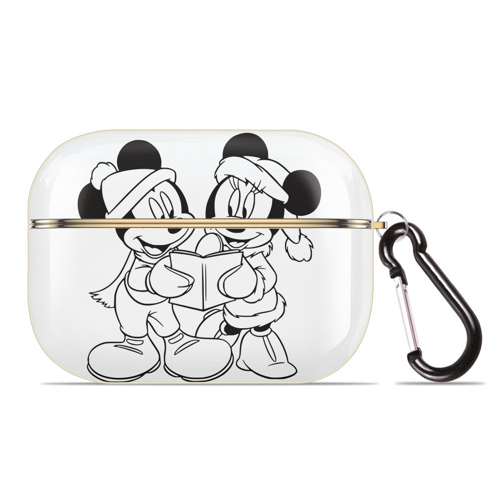 （画像用） ミッキーマウス Mickey Mouse 【AirPods Pro用】ハードシェル保護ケース｜耐衝撃・防指紋・カラビナ付き商品仕様