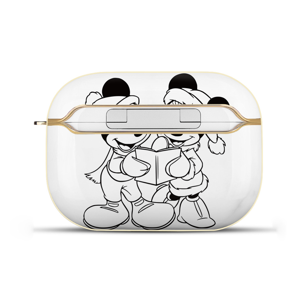 （画像用） ミッキーマウス Mickey Mouse 【AirPods Pro用】ハードシェル保護ケース｜耐衝撃・防指紋・カラビナ付き商品仕様