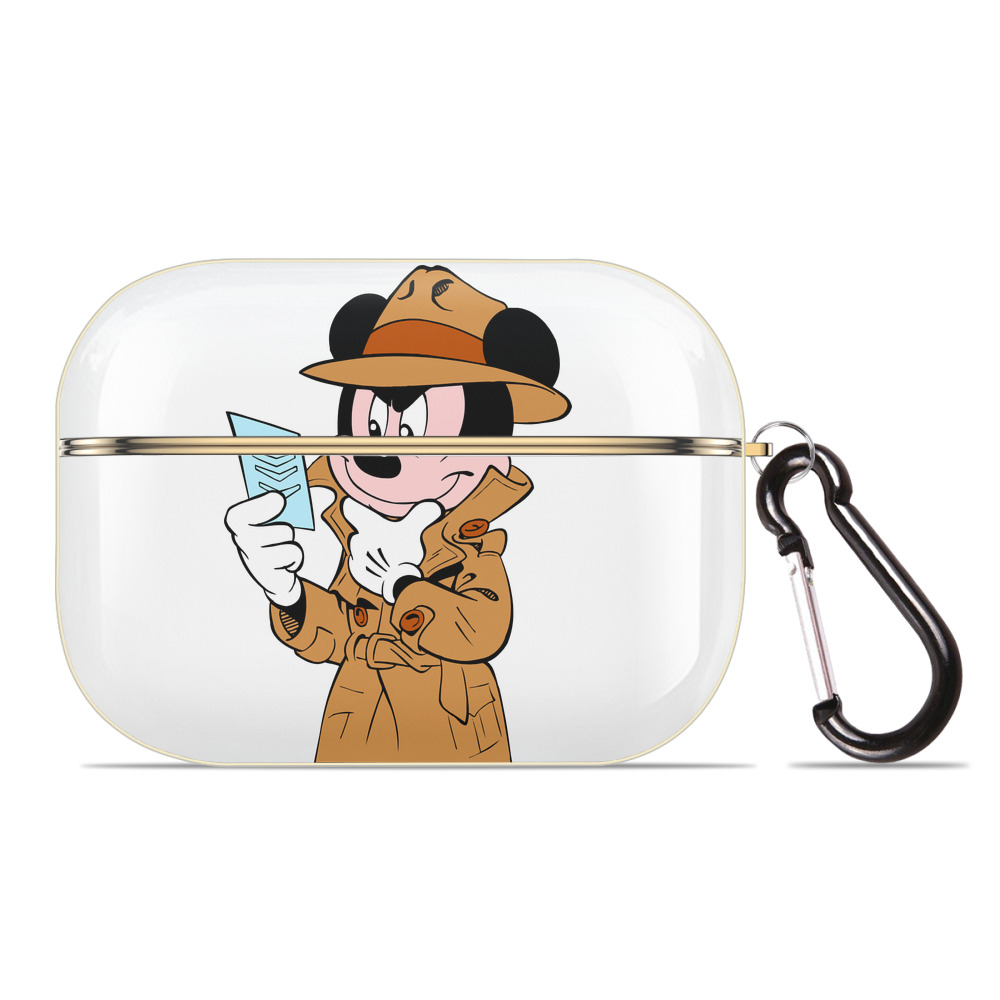 （画像用） ミッキーマウス Mickey Mouse 【AirPods Pro用】ハードシェル保護ケース｜耐衝撃・防指紋・カラビナ付き商品仕様