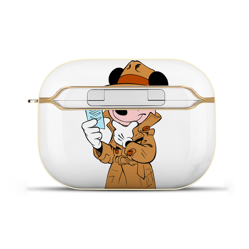 （画像用） ミッキーマウス Mickey Mouse 【AirPods Pro用】ハードシェル保護ケース｜耐衝撃・防指紋・カラビナ付き商品仕様