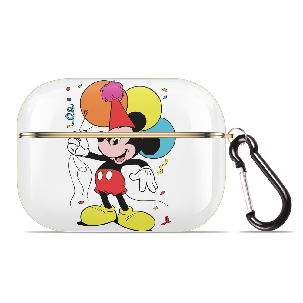 （画像用） ミッキーマウス Mickey Mouse 【AirPods Pro用】ハードシェル保護ケース｜耐衝撃・防指紋・カラビナ付き商品仕様