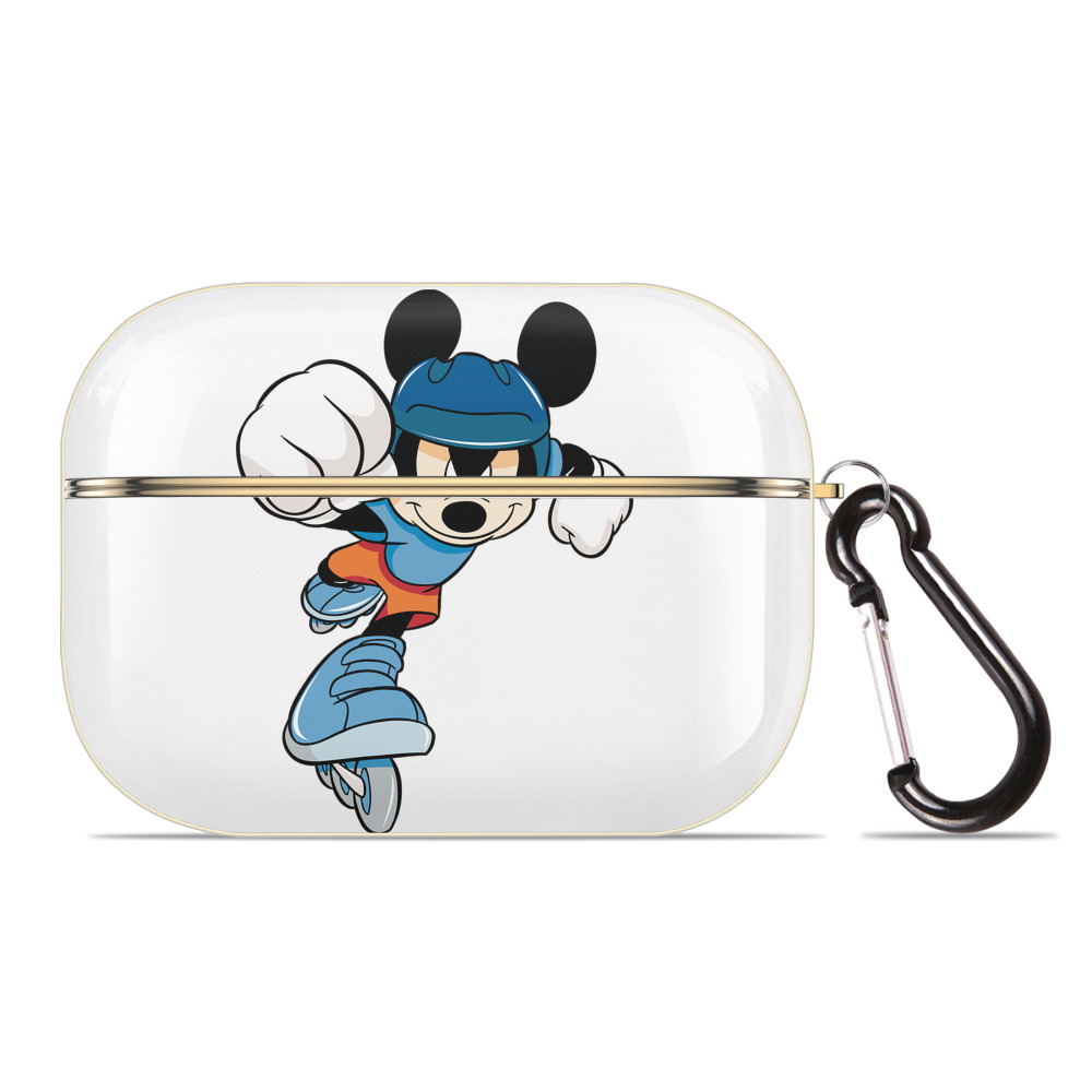 （画像用） ミッキーマウス Mickey Mouse 【AirPods Pro用】ハードシェル保護ケース｜耐衝撃・防指紋・カラビナ付き商品仕様