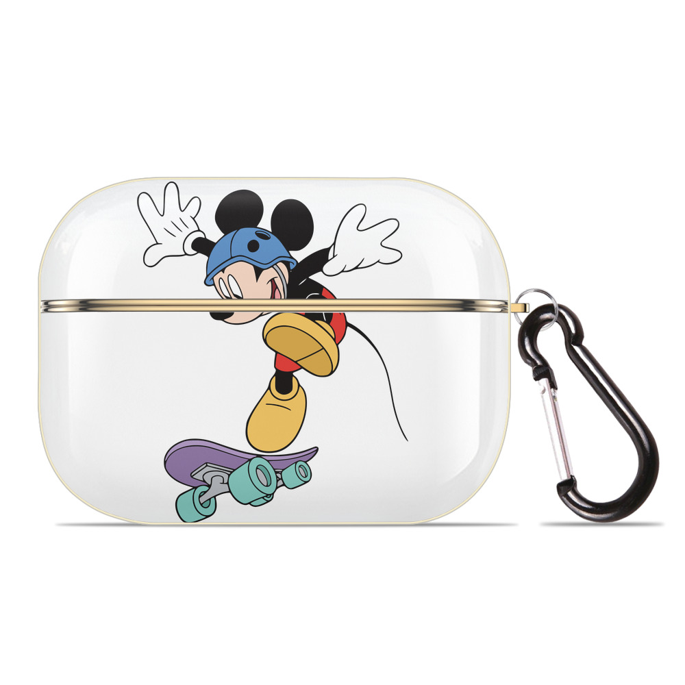 （画像用） ミッキーマウス Mickey Mouse 【AirPods Pro用】ハードシェル保護ケース｜耐衝撃・防指紋・カラビナ付き商品仕様