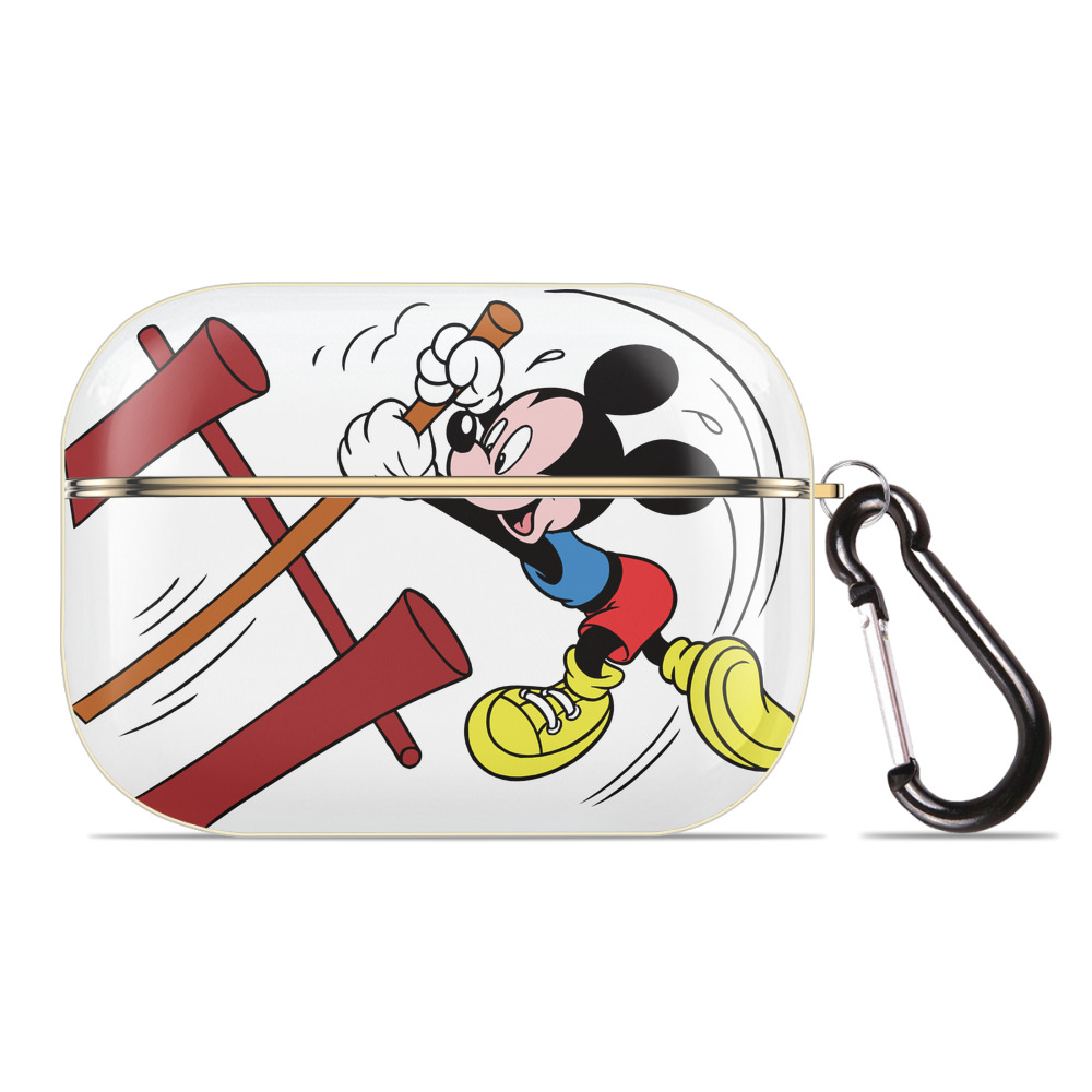（画像用） ミッキーマウス Mickey Mouse 【AirPods Pro用】ハードシェル保護ケース｜耐衝撃・防指紋・カラビナ付き商品仕様
